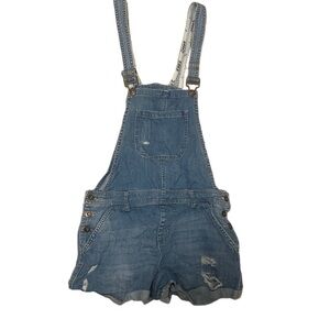 Forever 21 Blue Denim Overalls